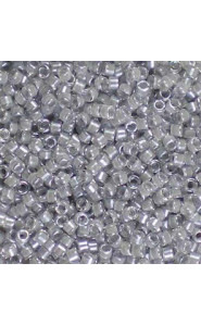 Miyuki Delica Perlen 11/0 - Fancy lined pearl grey DB-2392